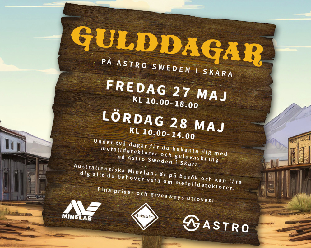 Gunnar Sporrong berättar om guldvaskning på Astro Sweden i Skara.